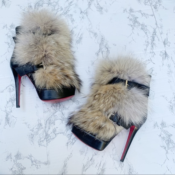 Christian Louboutin Fur Toundra Leather 